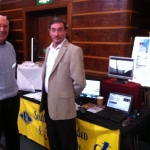 Jim Anderson and Richard Stockwell on the SDFM stand at Worthing Hobbies and Clubs exhibition.